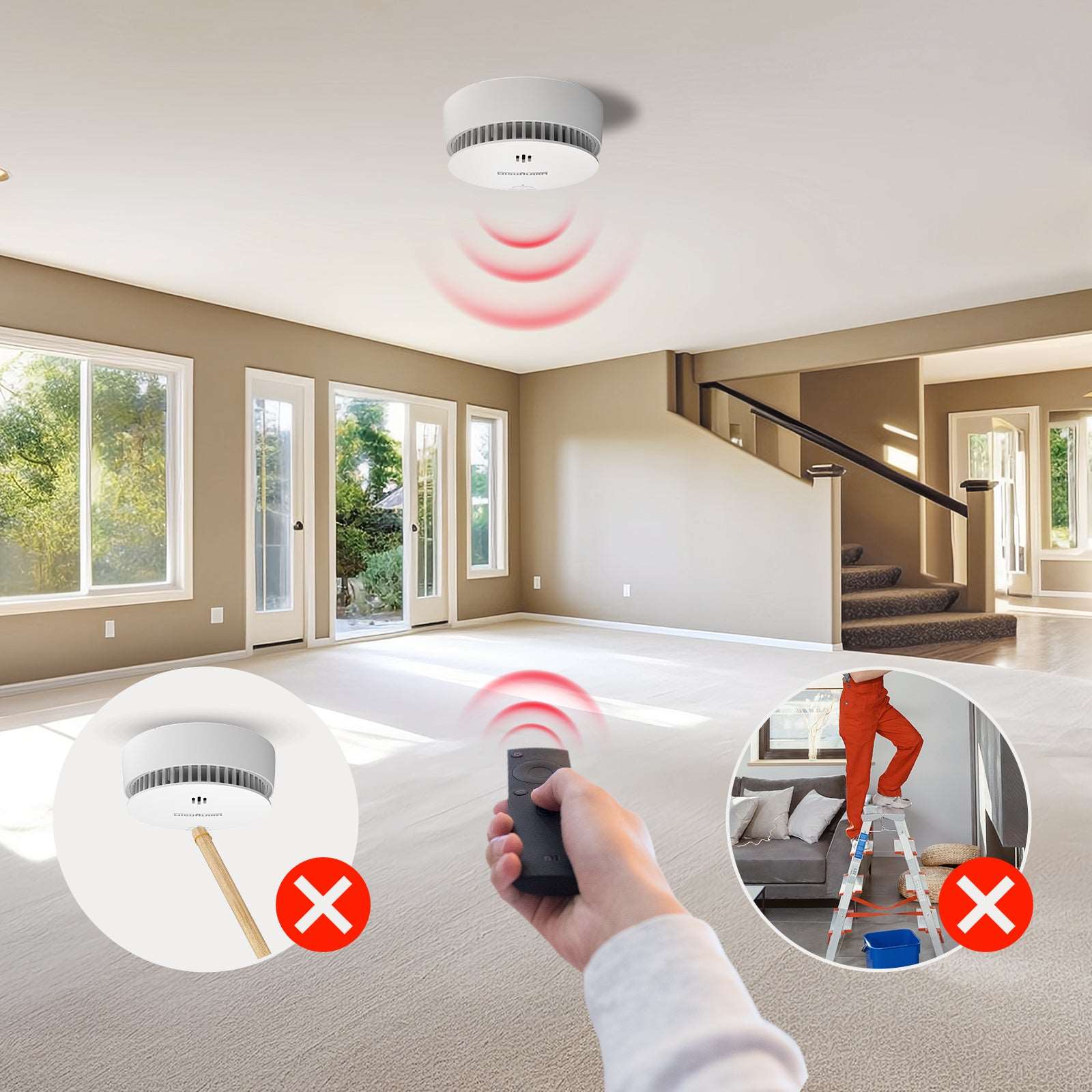 smoke alarm remote silence