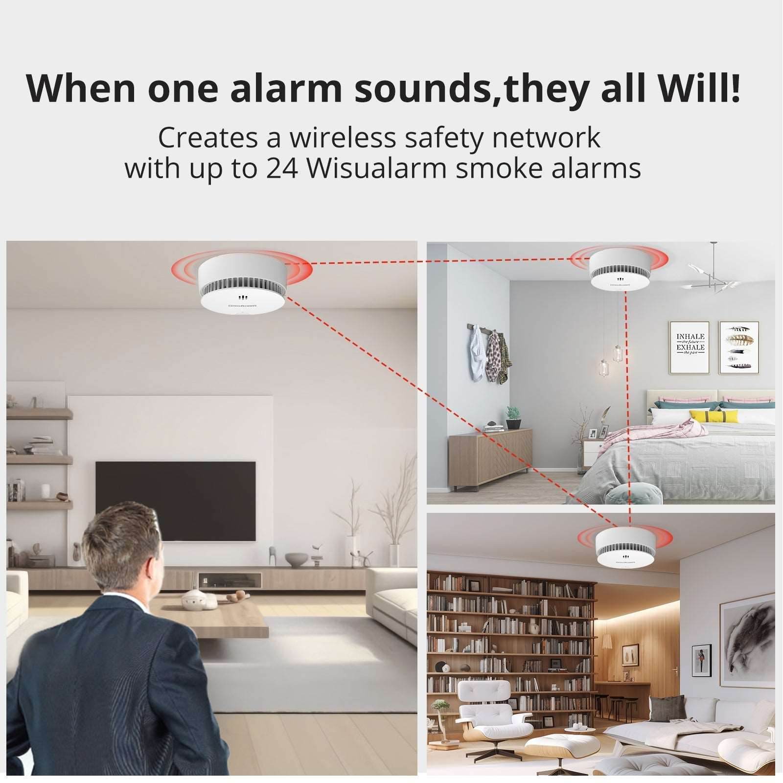 wireless interconnected smoke alarm